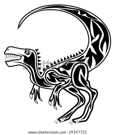 Tattoo Velociraptor Stock Vector 29247721 - Shutterstock