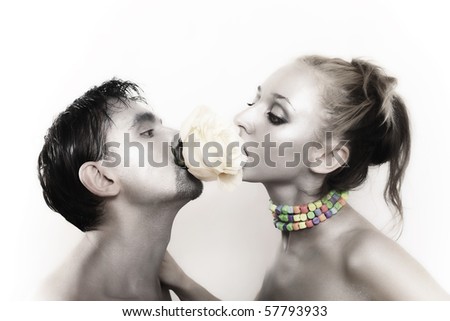 Closeup Side View Three Girls Side Stock Photo 145552498 