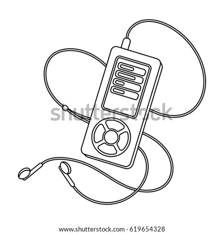 Download MP 3 Player Listening Music During Workout Stock Vector ...
