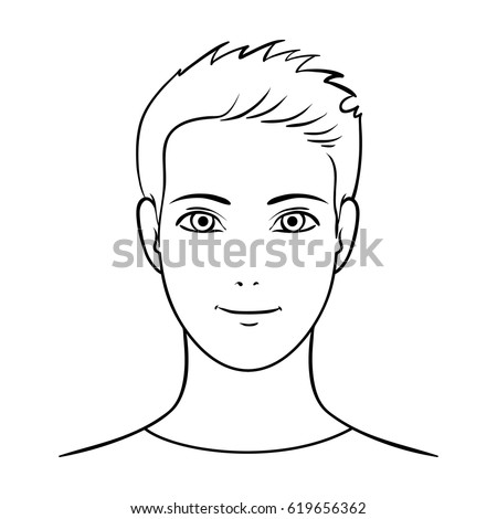 Avatar Man Orange Hairavatar Face Single Stock Vector 619656362 ...