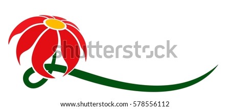 Flower Logo Stock Vector 602339417 - Shutterstock