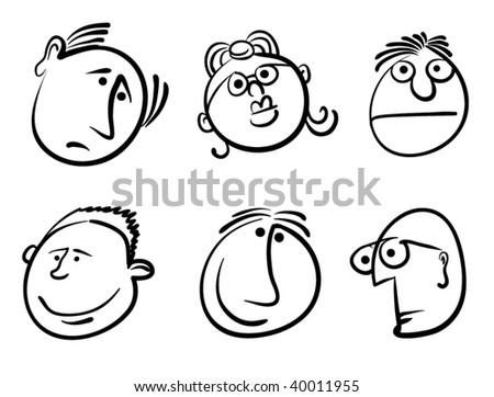 drawing cartoon faces