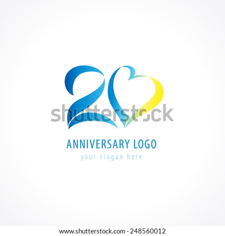 Anniversary Logo Template 20th anniversary stock photos royalty free images