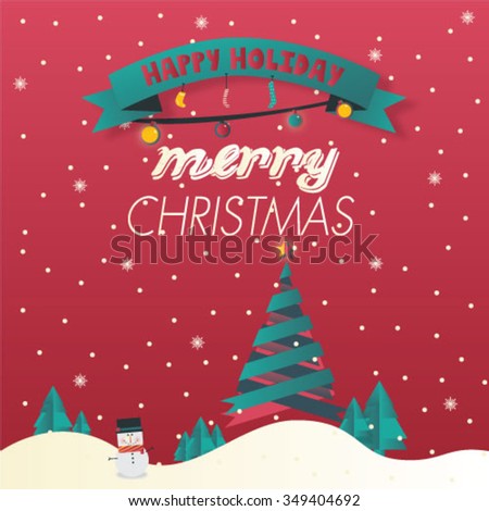 christmas card vector