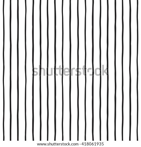 Pinstripes Vector Seamless Pattern Black Stripes Stock Vector 418061935 ...