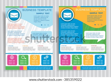envelope icon on vector brochure flyer stock vector 385359022 flyer envelope