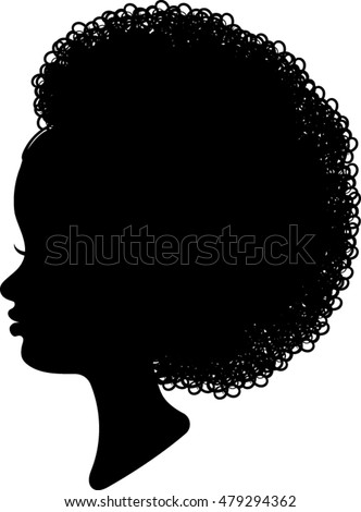 Download African Girl Profile Silhouette Vector Illustration Stock ...