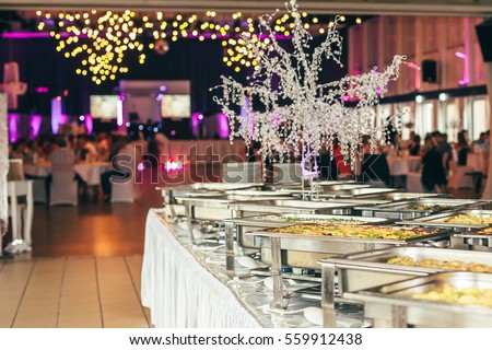 Catering Wedding Event Plate Service Stock Photo 559912438 