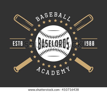 Vintage Baseball Logo 6