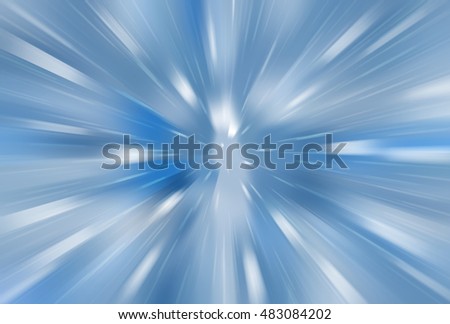 abstract blue background. fractal explosion star with gloss and lines 