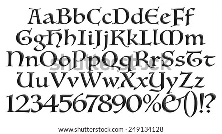 3 D Poster Bold Classic Style Font Stock Illustration 249134128 ...