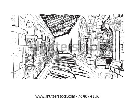 Old Attic Drawing Stock Illustration 459852535 - Shutterstock