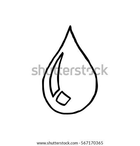 Vector Illustration Hand Drawn Sketch Water Stock Vector 567170365