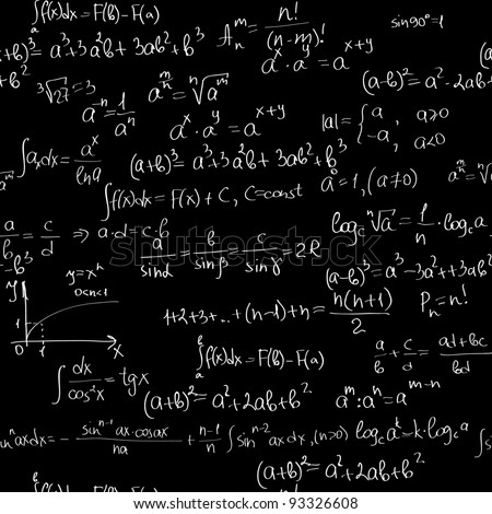 Impregnable Mathematics Crazy Mathematics Formulas Stock Photo 70048909 ...