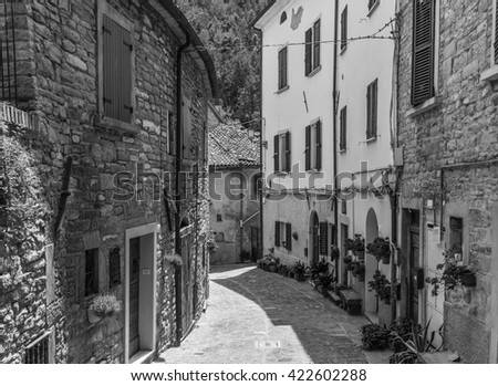 Typical Italian Street Small Provincial Town Stock Photo (Royalty Free ...