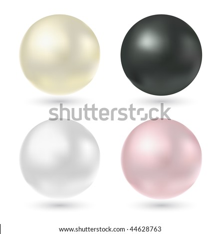 vector colored pearl