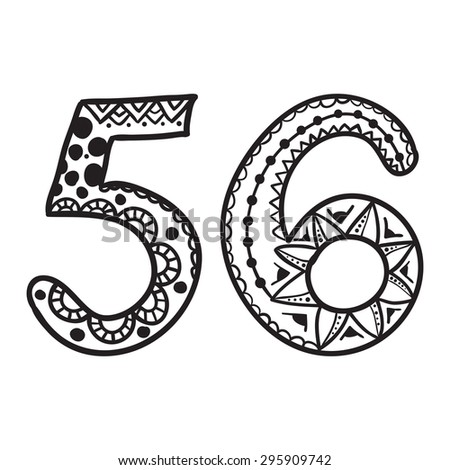 hand drawn doodle numbers vector illustration stock vector hand drawn doodle numbers vector illustration stock vector