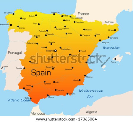 Spain Map Stock Images, Royalty-Free Images & Vectors | Shutterstock