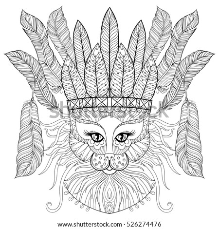 Hindu Cat Coloring Pages 6