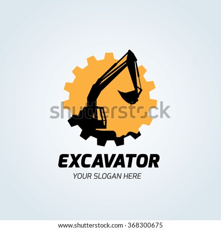 Excavator Logo Template Stock Vector (Royalty Free) 368300675
