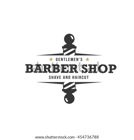 Barber Shop Logo Stock Vector 454736788 - Shutterstock