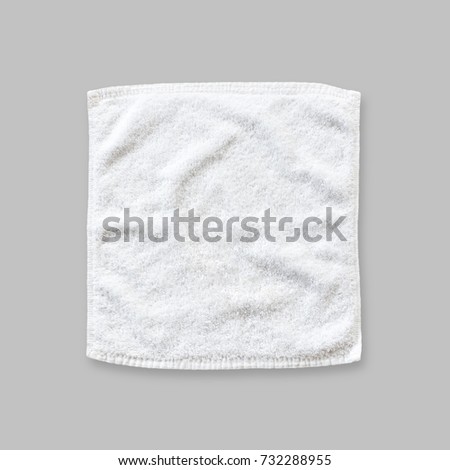Download White Cotton Towel Mock Template Square Foto de stock (libre de regalías)732288955: Shutterstock