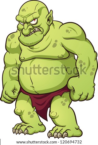 Clip Art Troll Clipart cartoon troll vector clip art illustration stock 143603104 big with simple gradients all in a single