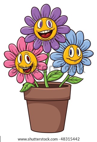 Cartoon Flowers Stock Images, Royalty-Free Images 