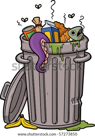 Image result for trash can cartoon