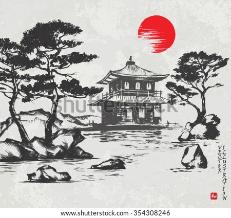 The Byodo In Temple Coloring Pages The Byodo In Temple Coloring Pages