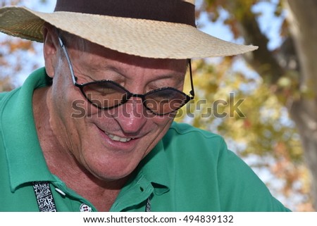 Marseille, France - October 06, 2016 : Italian cartoonist Claudio Francesco Puglia at the 5th edition of the International festival of press and political cartoons at l'Estaque.