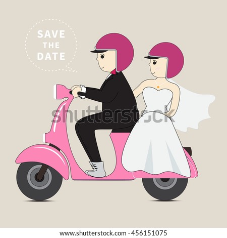 Download Wedding Couple Vector Illustration Groom Bride Stock ...