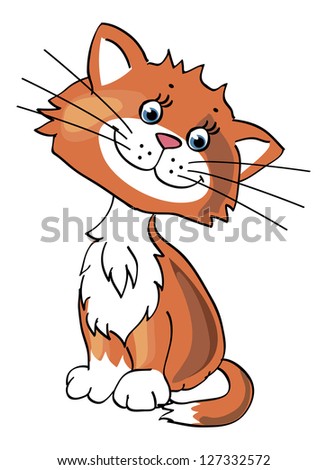 Vector Illustration Scared Cartoon Cat Stock Vector 137860793 ...