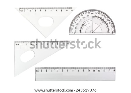 Vector Drawing 4 Different Mathematical Instruments Stock Vector ...