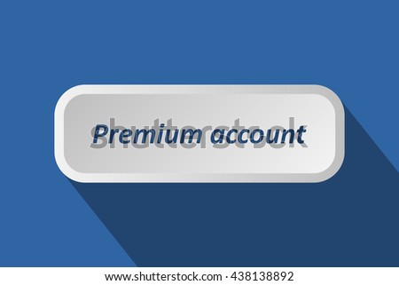 premium account button stock vector royalty free 438138892