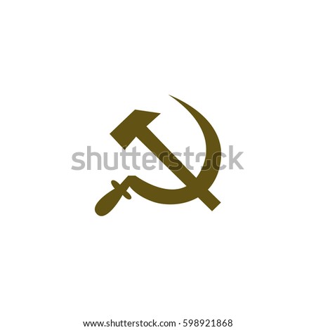 Hammer Sickle Isolated Stock Vector Icon Stock Vector 598921868 ...