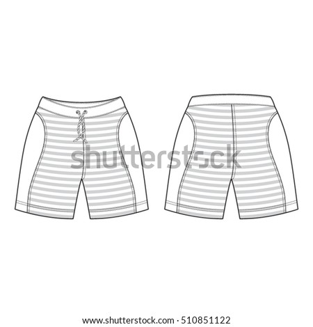 Men Sport Sweat Shorts Template Stock Vector 510851137 - Shutterstock