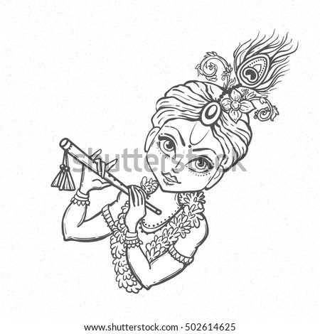 ornament card lord shri krishna birthday stock vector 502614625 ... - Baby Krishna Images Coloring Pages ornament card lord shri krishna birthday stock vector 502614625 ... - Baby Krishna Images Coloring Pages