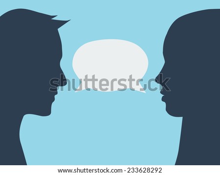 https://thumb9.shutterstock.com/display_pic_with_logo/2719183/233628292/stock-vector-silhouette-of-couple-in-love-empty-talking-cloud-between-man-and-woman-space-for-text-233628292.jpg