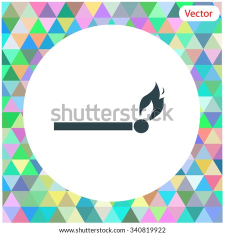 Match Vector Icon Stock Vector 340819922 - Shutterstock