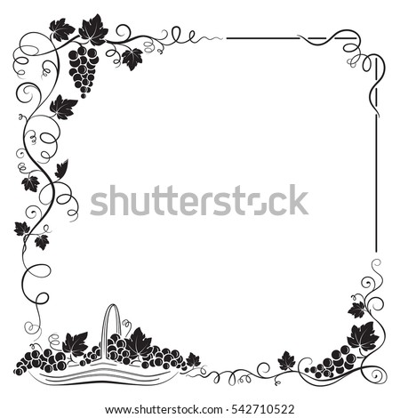 Grape Vine Border Stock Images, Royalty-Free Images & Vectors ...