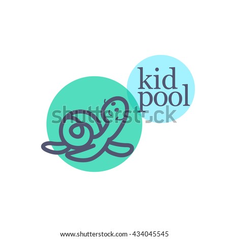 Simple Flat Kid Logo Baby Child Company Goods Toys Shop Store Simple Flat Kid Logo Baby Child Company Goods Toys Shop Store