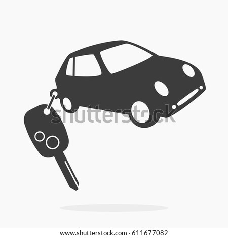 Vector Icon Car Key Vector Illustration Stock Vector 611677082