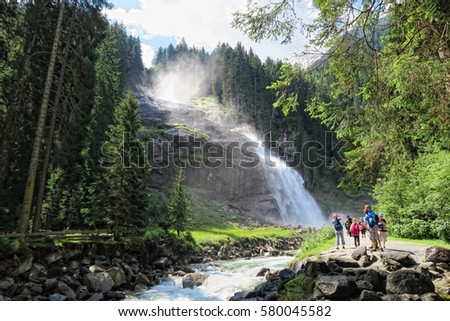  Krimml  Tirol Austria July 29 2020 Stock Photo 580045582 