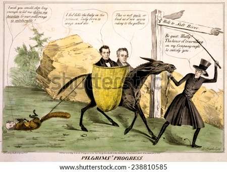 andrew jackson leading the democratic party donkey