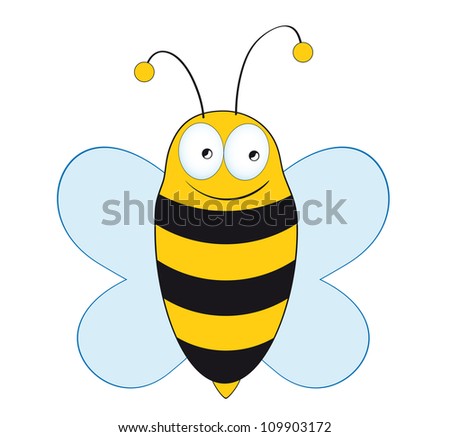 Bee Mascot Cartoon Character Stock Vector 74626567 - Shutterstock