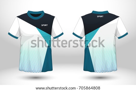 Download Blue White Layout Football Sport Tshirt Stock Vector ...