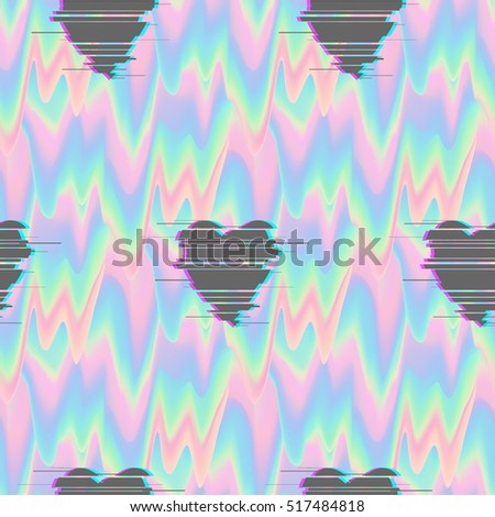 Vector Glitch Pattern Background Kawaii Funny Background Abstract Digital Vanilla Smudges Digital