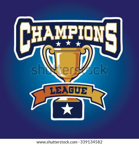 Champion Sports League Logo Emblem Badge Stock Vector 308462522