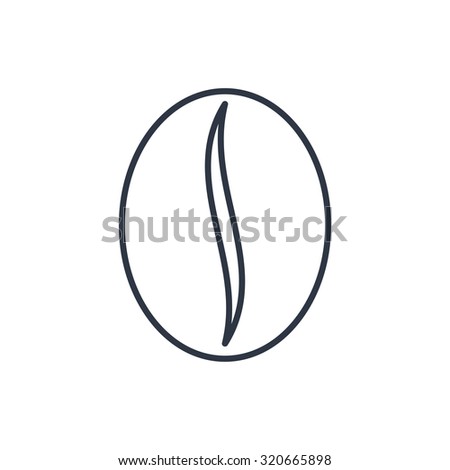 Outline Icon Of Coffee Bean Outline Icon Of Coffee Bean